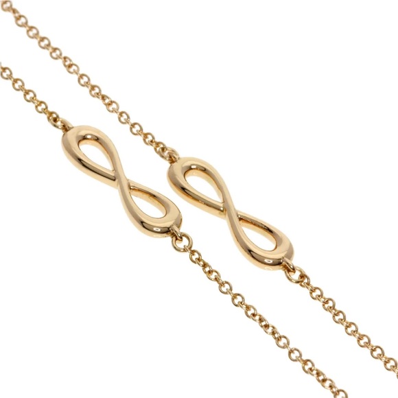 🎡HP🎡 TIFFANY Infiniti Yellow Gold Women Necklace - Picture 8 of 11